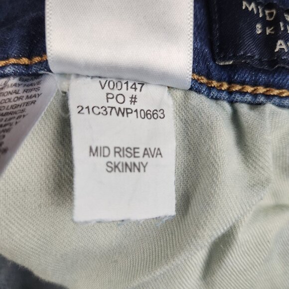 Lucky Brand Jeans Womens Size 12/31 Blue Mid Rise Skinny Ava Ankle Stretch Denim - Picture 12 of 14